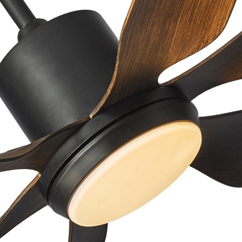 Helvano | LED-Deckenventilator mit Licht, Semi-Flush