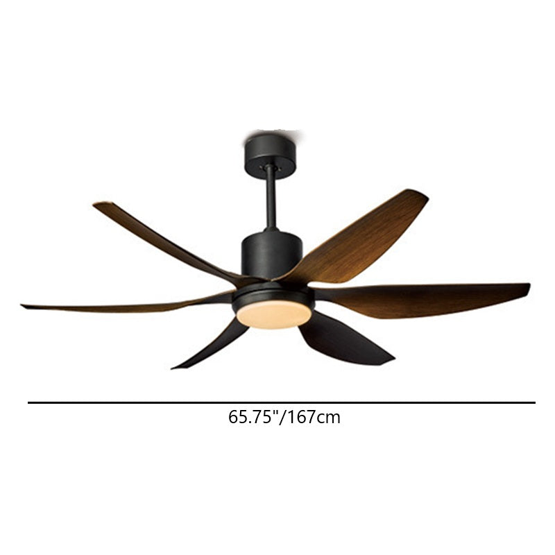 Helvano | LED-Deckenventilator mit Licht, Semi-Flush