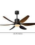 Helvano | LED-Deckenventilator mit Licht, Semi-Flush