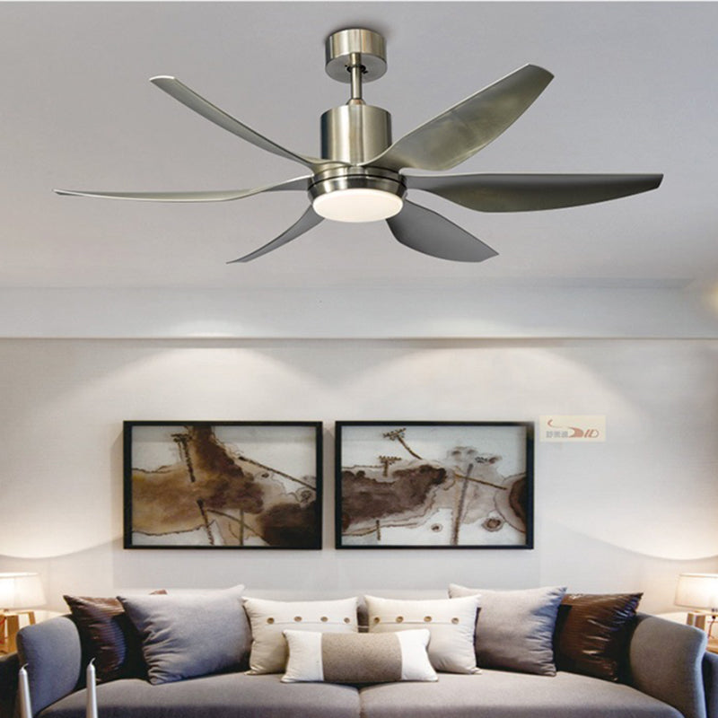 Helvano | LED-Deckenventilator mit Licht, Semi-Flush