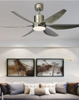Helvano | LED-Deckenventilator mit Licht, Semi-Flush