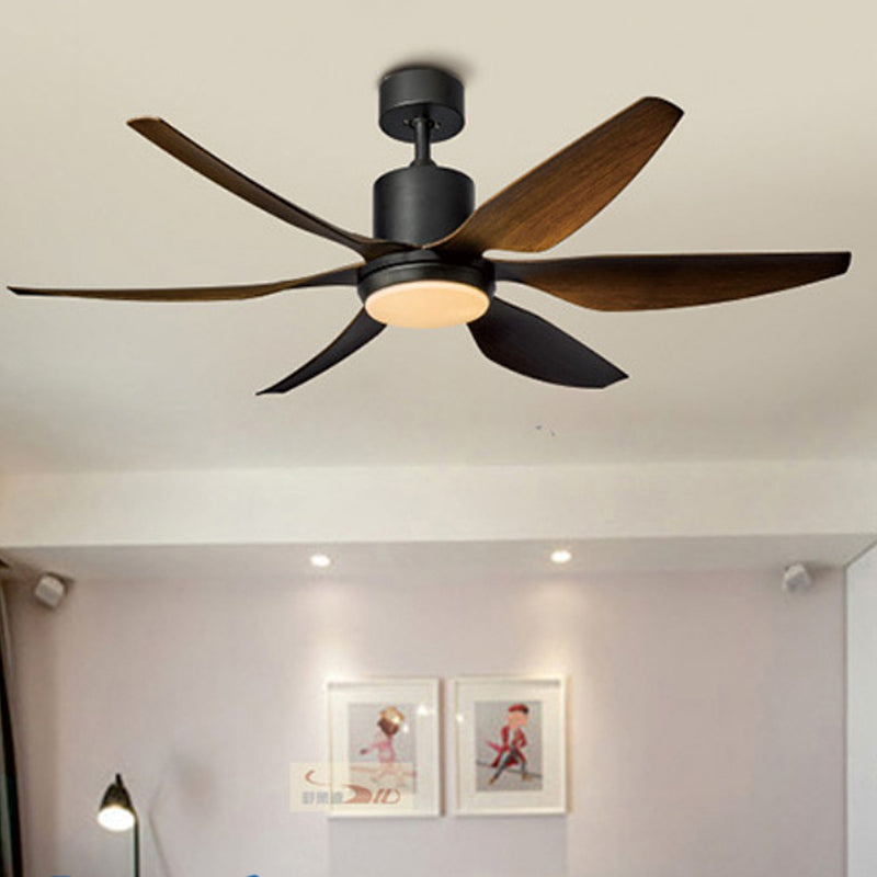 Helvano | LED-Deckenventilator mit Licht, Semi-Flush