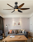 Helvano | LED-Deckenventilator mit Licht, Semi-Flush