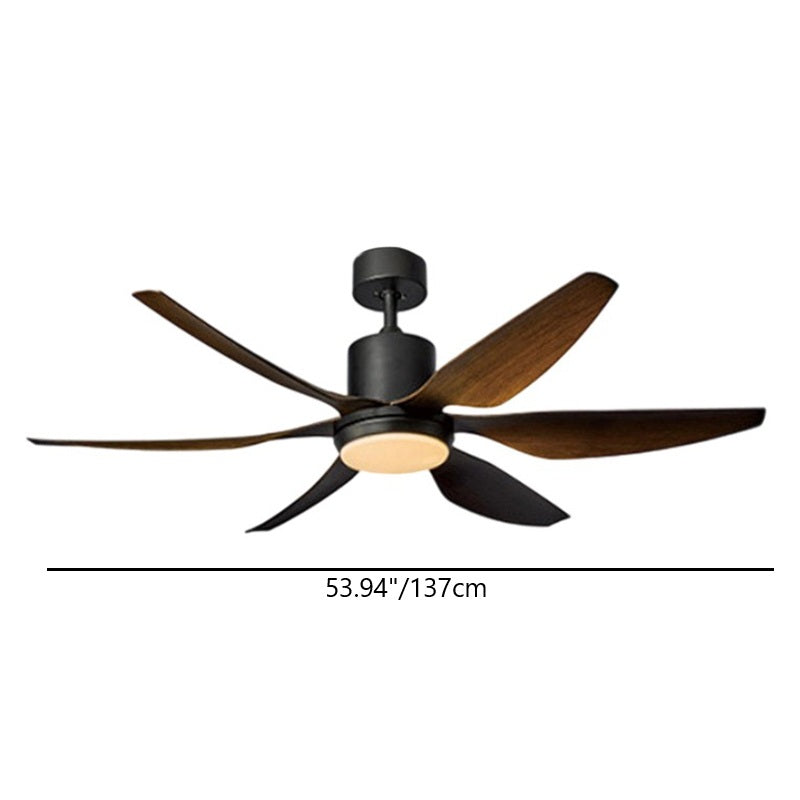 Helvano | LED-Deckenventilator mit Licht, Semi-Flush
