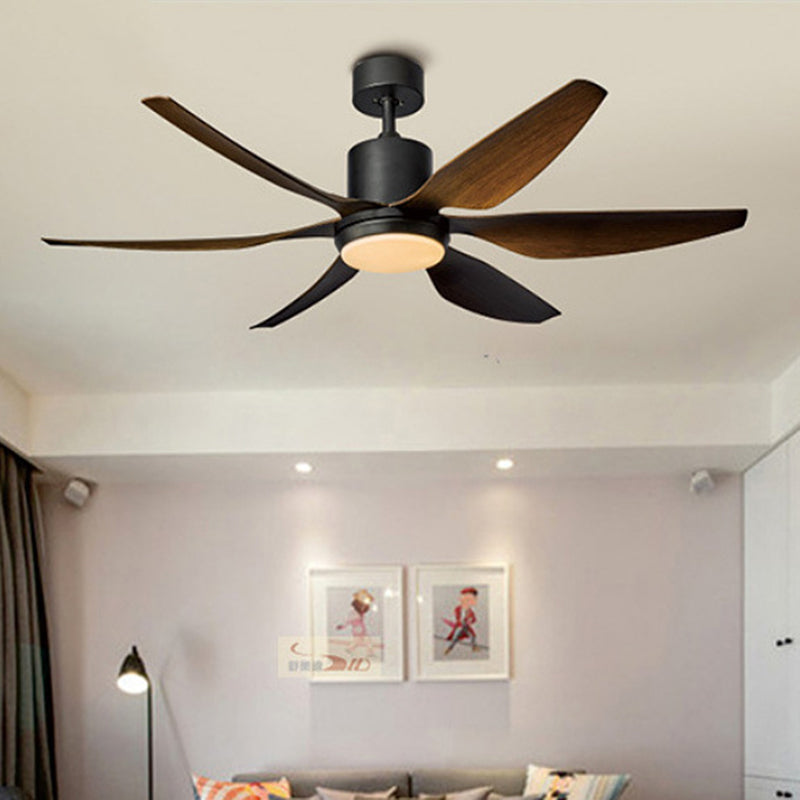 Helvano | LED-Deckenventilator mit Licht, Semi-Flush