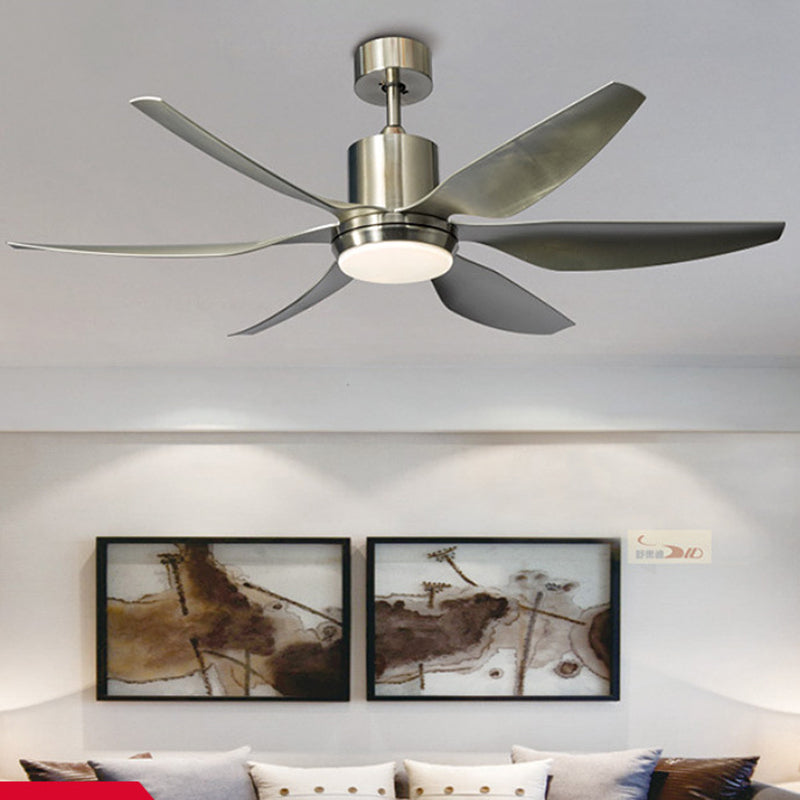 Helvano | LED-Deckenventilator mit Licht, Semi-Flush