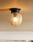 Helvano | Deckenleuchte mit Glaskugel im Vintage-Stil