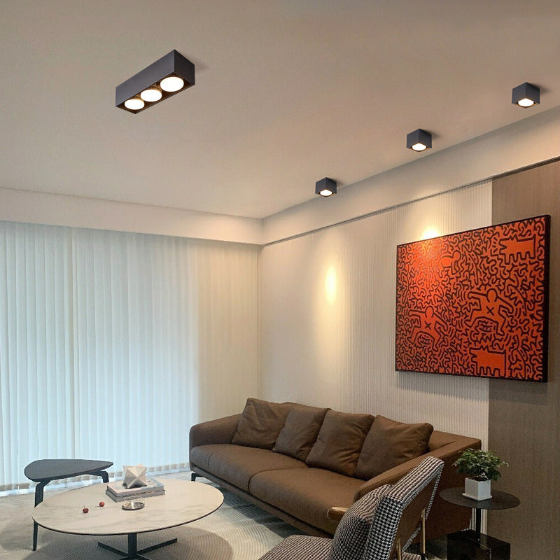 Helvano | Quadratische Deckenleuchte für Wohnzimmer