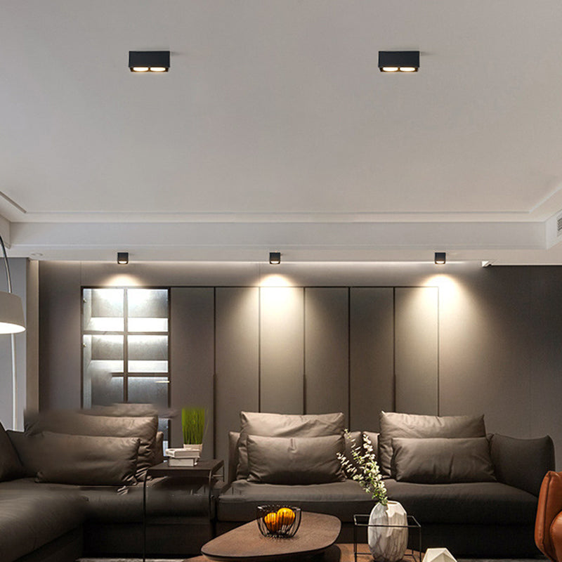 Helvano | Quadratische Deckenleuchte für Wohnzimmer