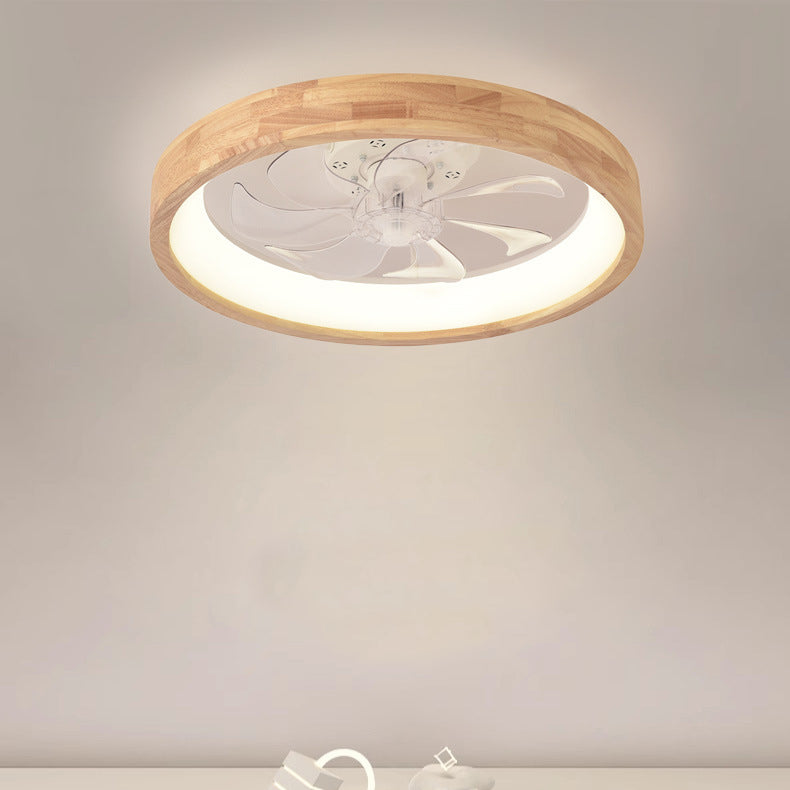 Helvano | Deckenventilator mit LED-Licht und Holzoptik