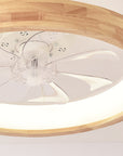 Helvano | Deckenventilator mit LED-Licht und Holzoptik