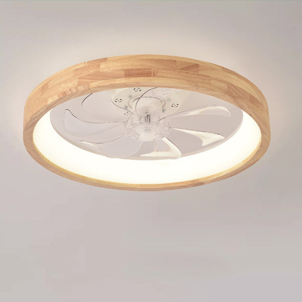 Helvano | Deckenventilator mit LED-Licht und Holzoptik