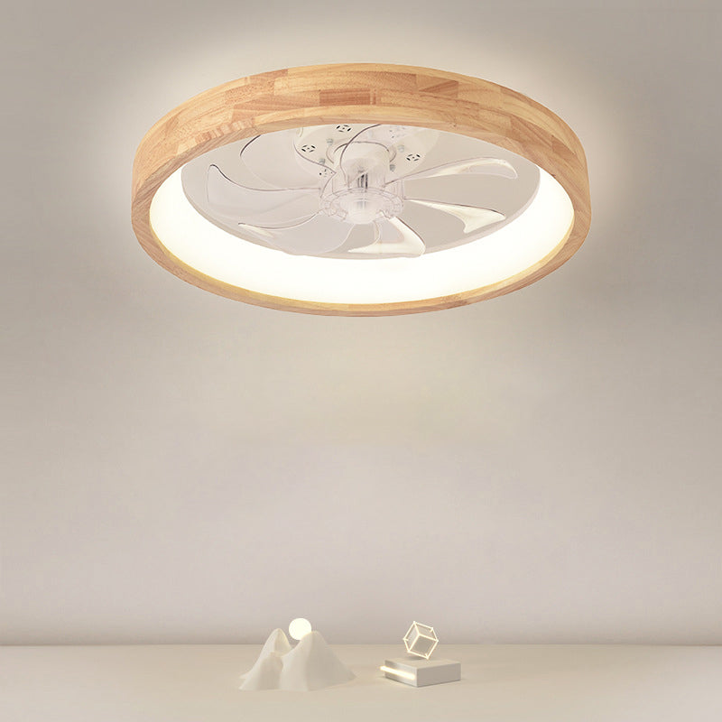 Helvano | Deckenventilator mit LED-Licht und Holzoptik