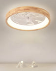 Helvano | Deckenventilator mit LED-Licht und Holzoptik