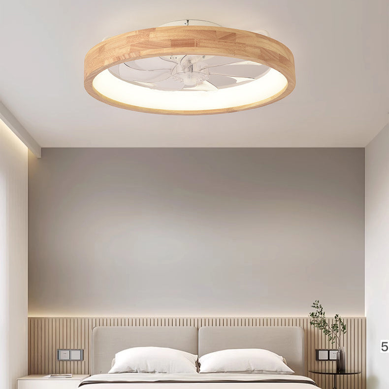 Helvano | Deckenventilator mit LED-Licht und Holzoptik