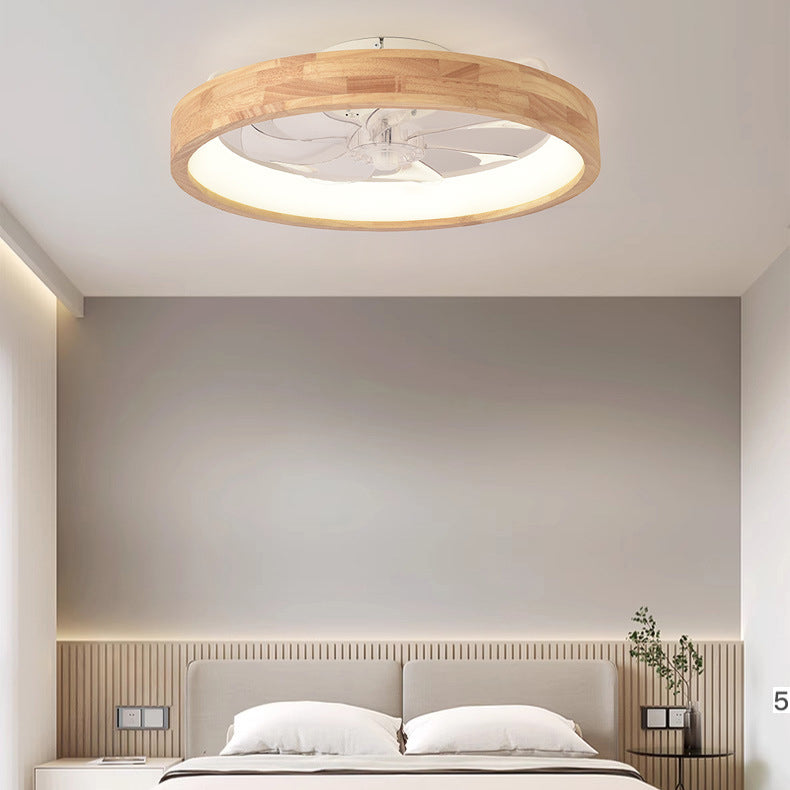 Helvano | Deckenventilator mit LED-Licht und Holzoptik