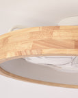Helvano | Deckenventilator mit LED-Licht und Holzoptik