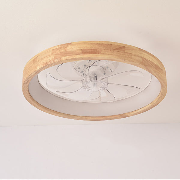 Helvano | Deckenventilator mit LED-Licht und Holzoptik