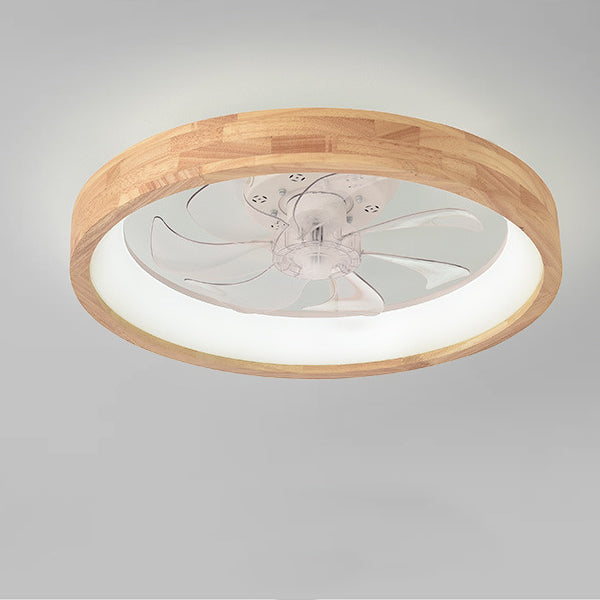 Helvano | Deckenventilator mit LED-Licht und Holzoptik