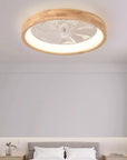 Helvano | Deckenventilator mit LED-Licht und Holzoptik