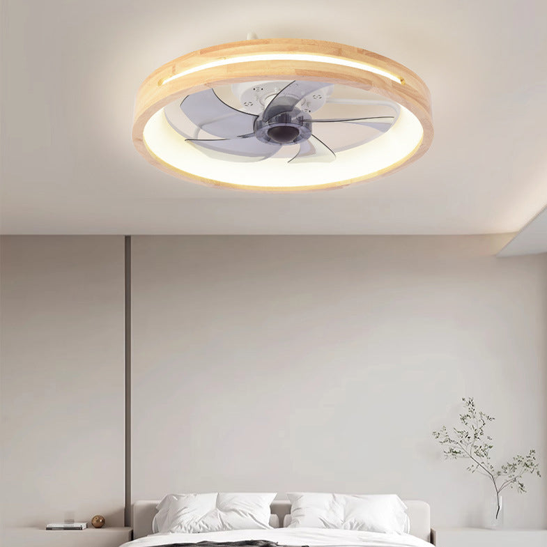 Helvano | Deckenventilator mit LED-Licht und Holzoptik