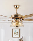 Helvano | Deckenventilator mit Licht im Landhausstil, 5-flammig