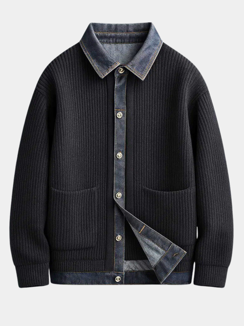 Helvano | Jeansjacke mit Strick für Herren