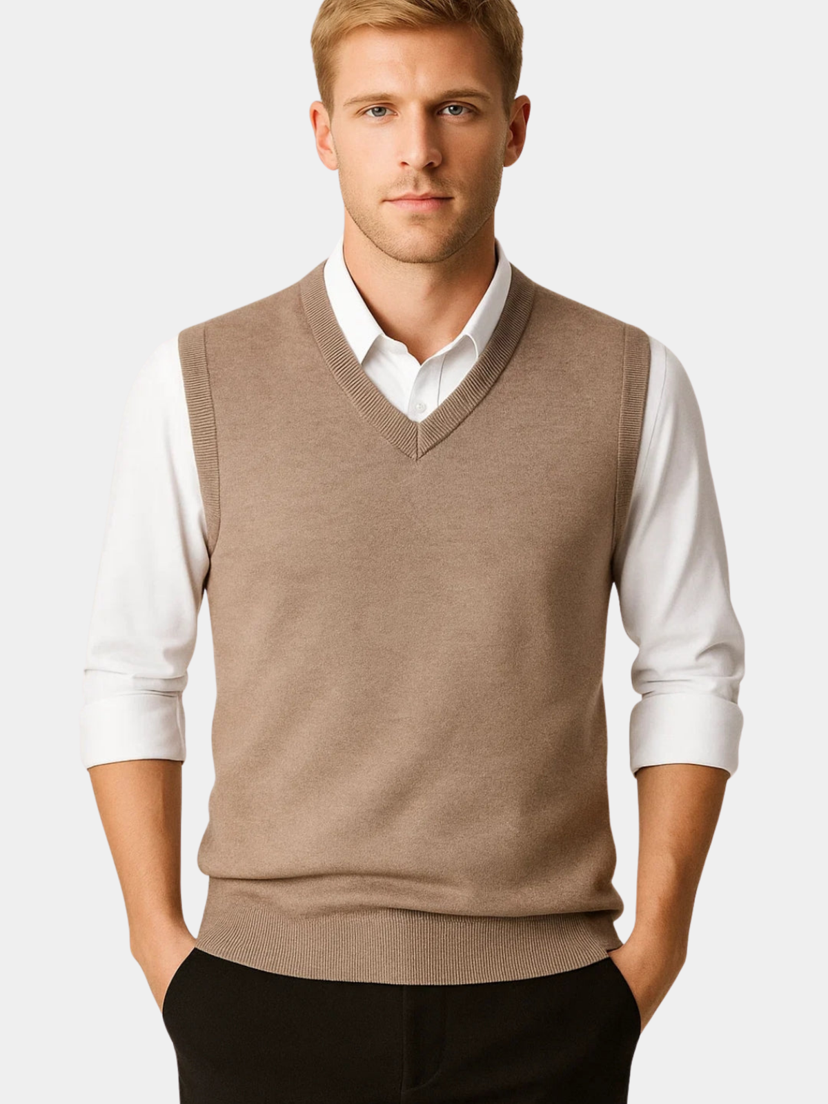 Helvano | Strickpullunder mit V-Ausschnitt für Herren