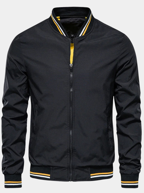 Helvano | Herren Jacke mit Reissverschluss und Kontrast