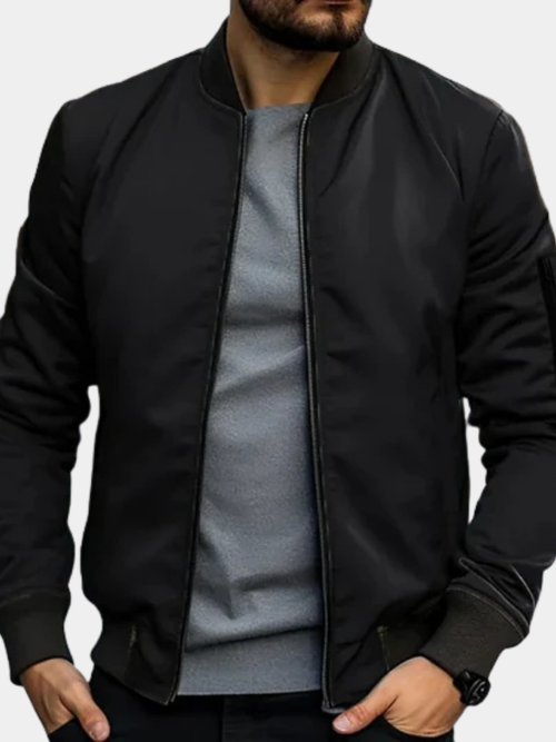 Helvano | Strukturierte Zip-Jacke für Herren