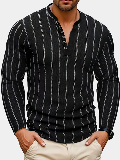 Helvano | Gestreifter Strickpullover für Herren