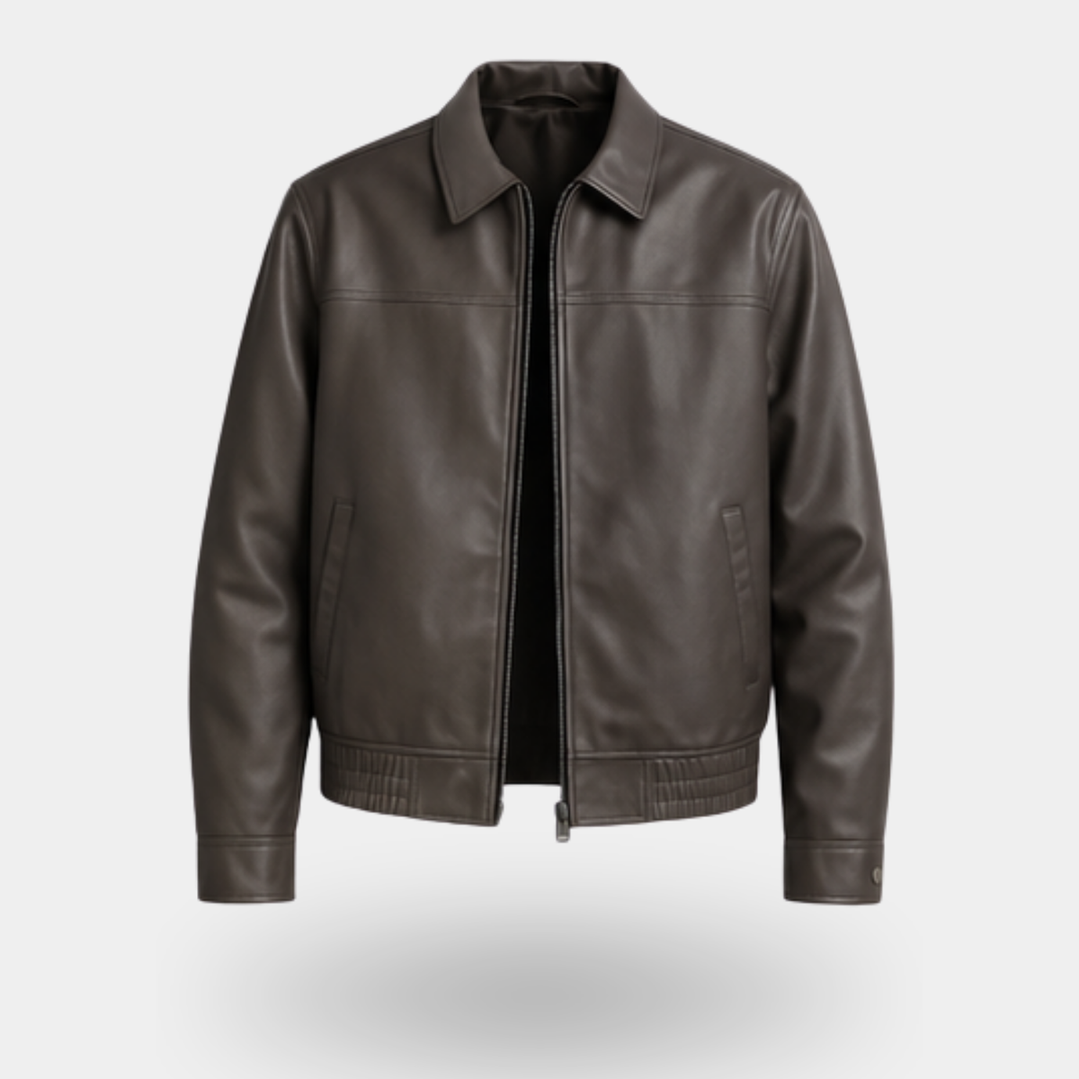Helvano | Strukturierte Kunstlederjacke für Herren