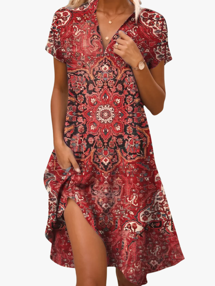 Helvano | Bedrucktes Midikleid für Damen