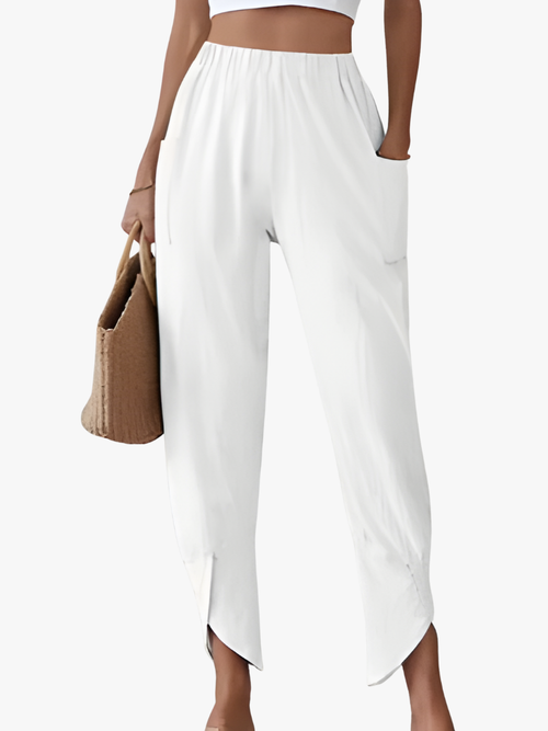 Helvano | Gerade Leinenhose für Damen