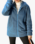 Helvano | Flauschiger Teddy-Mantel für Damen