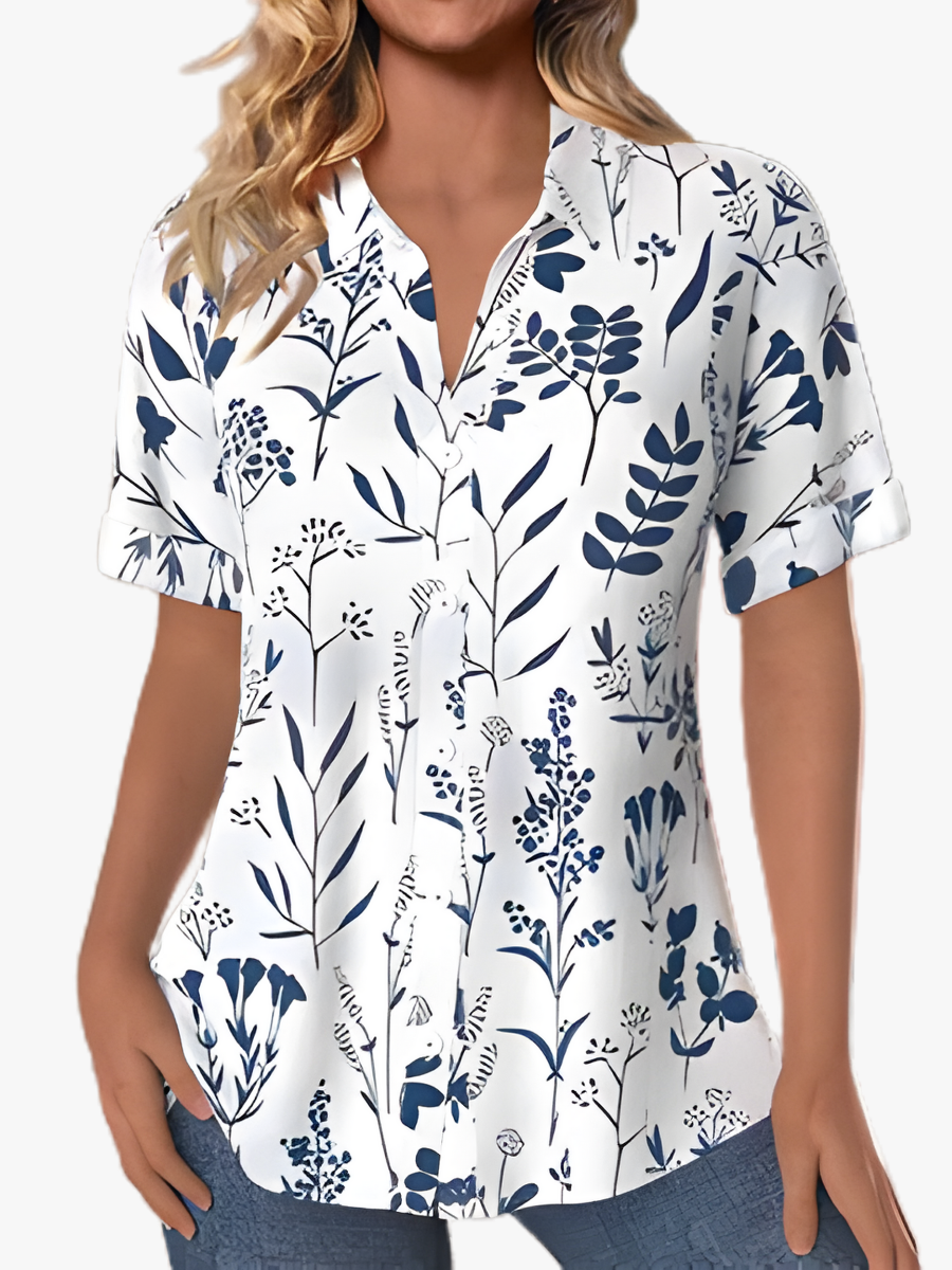 Helvano | Blusen mit Blätterprint für Damen