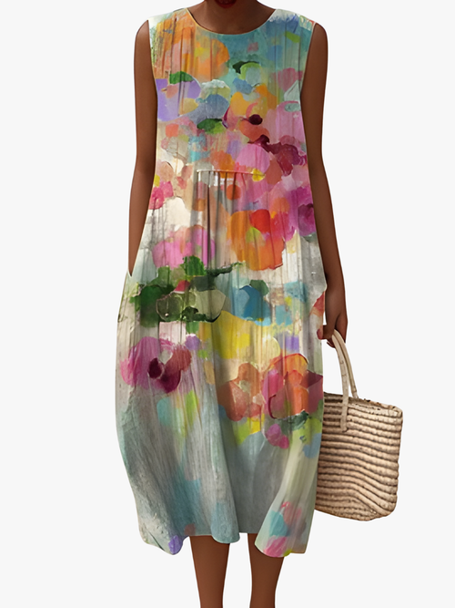 Helvano | Buntes Vintage-Kleid für Damen