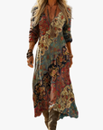 Helvano | Ethno Kleid mit Print für Damen