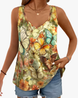 Helvano | Damen-Top mit Schmetterling-Print