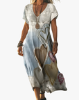 Helvano | Damenkleid mit Herzchen-Print im Vintage-Stil