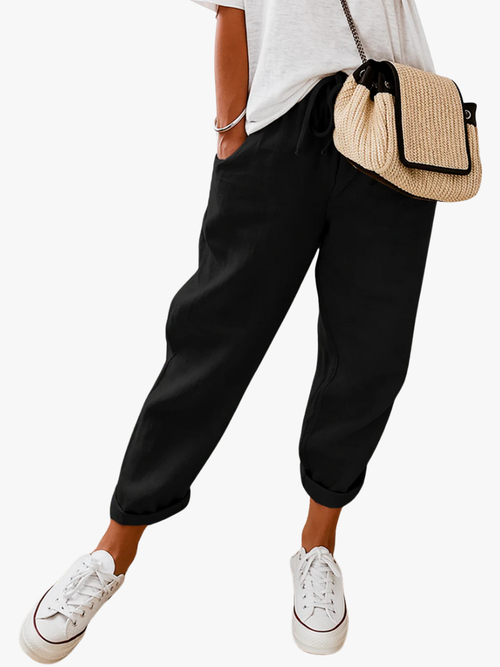 Helvano | Lockere Leinenhose für Damen