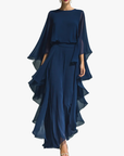 Helvano | Zweiteiler aus Chiffon für Damen in Marineblau