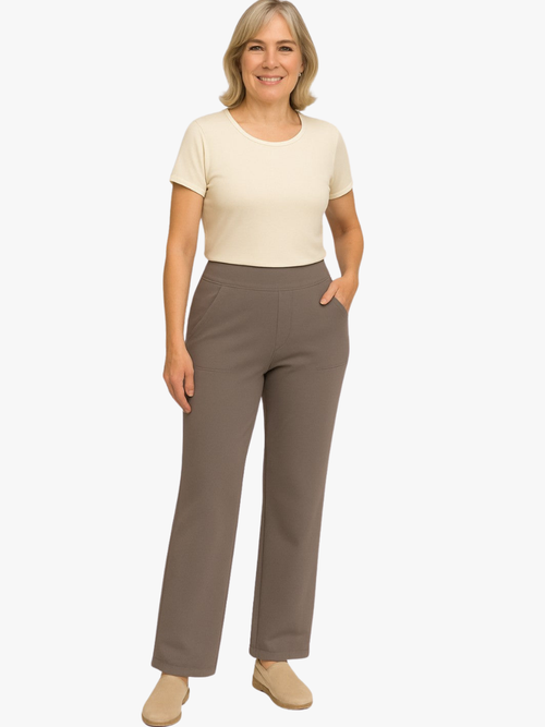 Helvano | Damen Stretch-Hose mit elastischem Bund