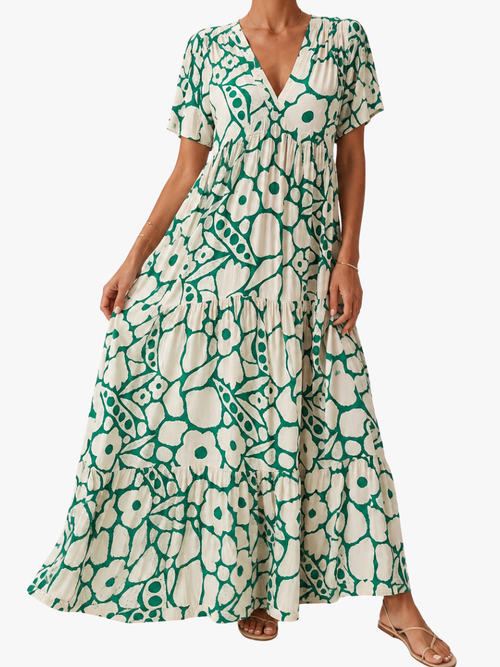 Helvano | Maxikleid mit Blumenmuster für Damen