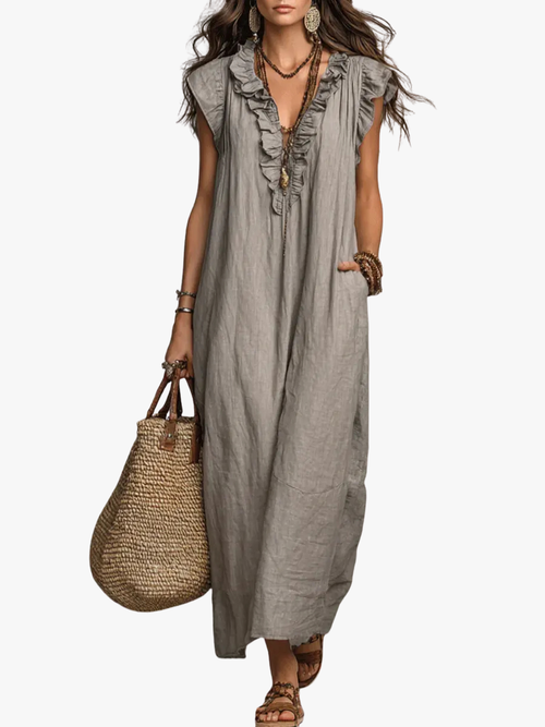 Helvano | Fliessendes Boho-Kleid für Damen