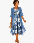 Helvano | Fliessendes Damenkleid mit Doppellage