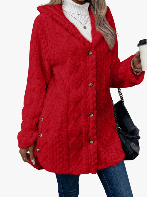 Helvano | Strukturierte Kuscheljacke für Damen