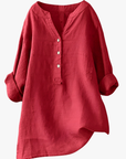Helvano | Leinen-Blend Bluse für Damen