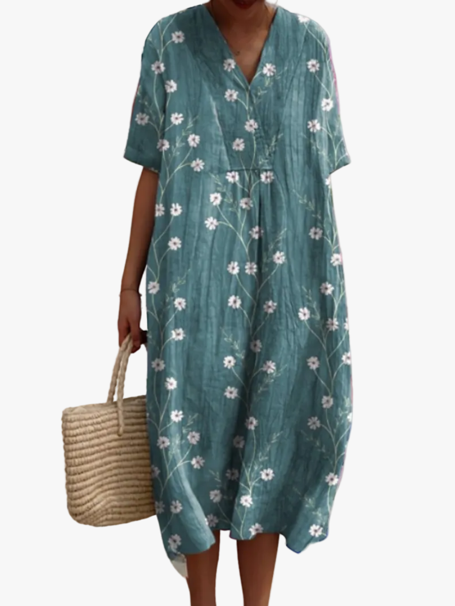 Helvano | Sommerkleid mit Blumenmuster für Damen