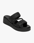 Helvano | Geflochtene Keilabsatz-Pantoletten für Damen